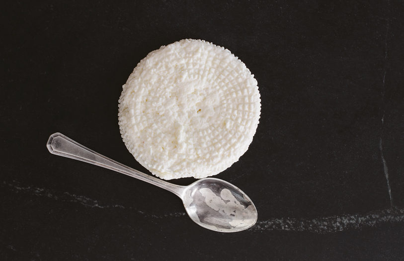 Cheese and spoon