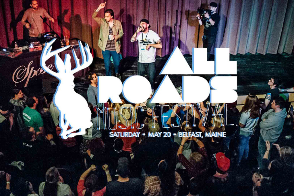 musicians palying at All Roads Music Festival