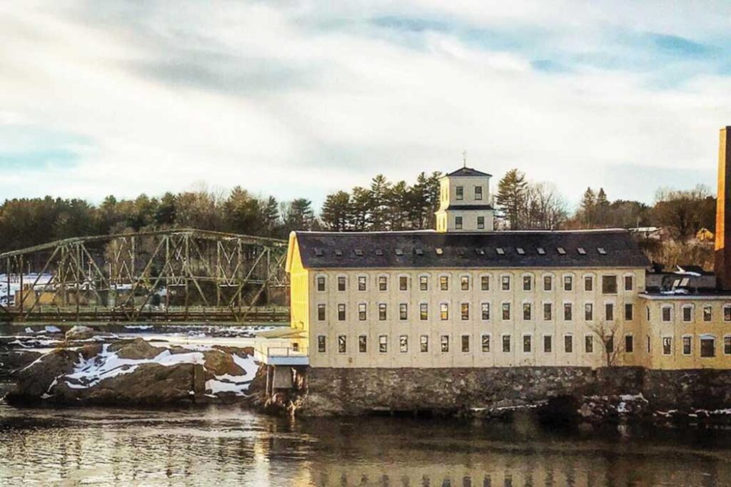 Former mill in Topsham by Angus King