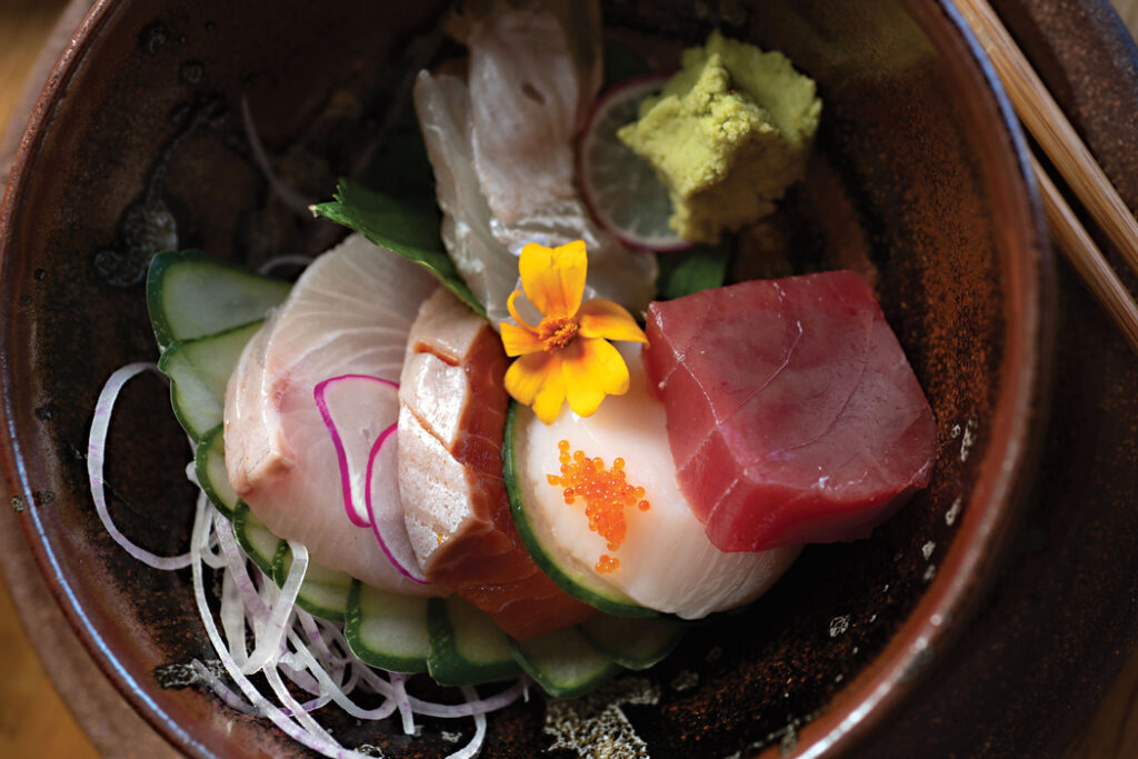 Chef’s choice sashimi dish