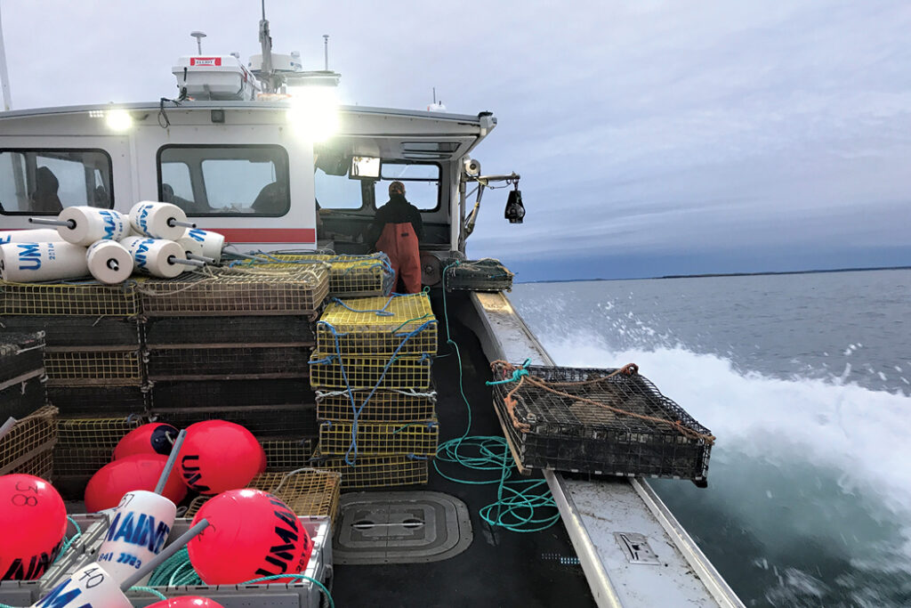 lobster boat in Casco Bay
