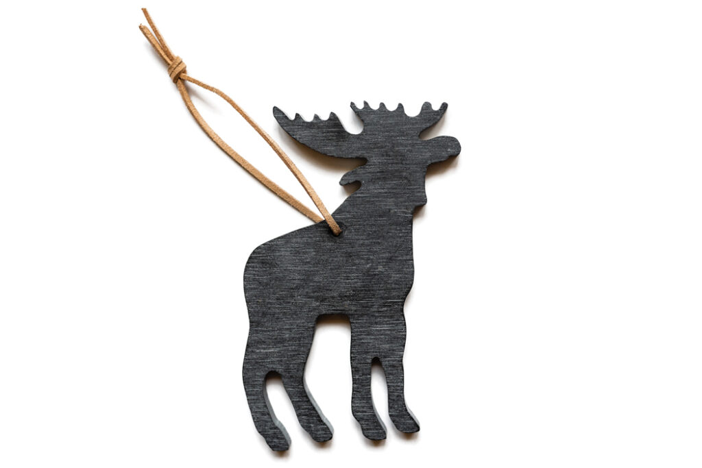 Maine Gifts, Moose Slate Ornament by A&E Stoneworks