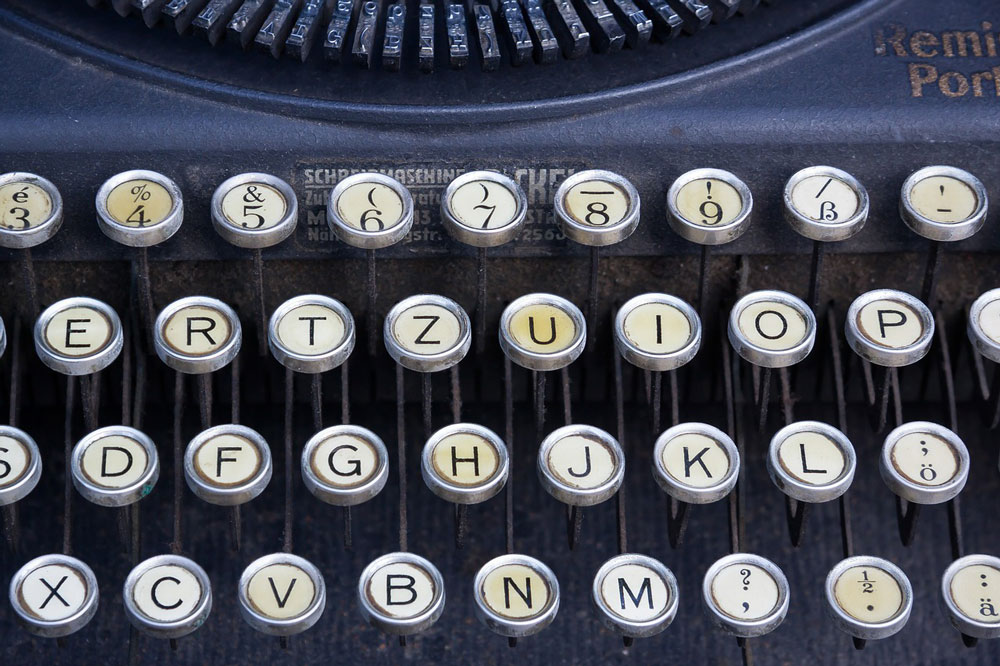 antique Remington typewriter