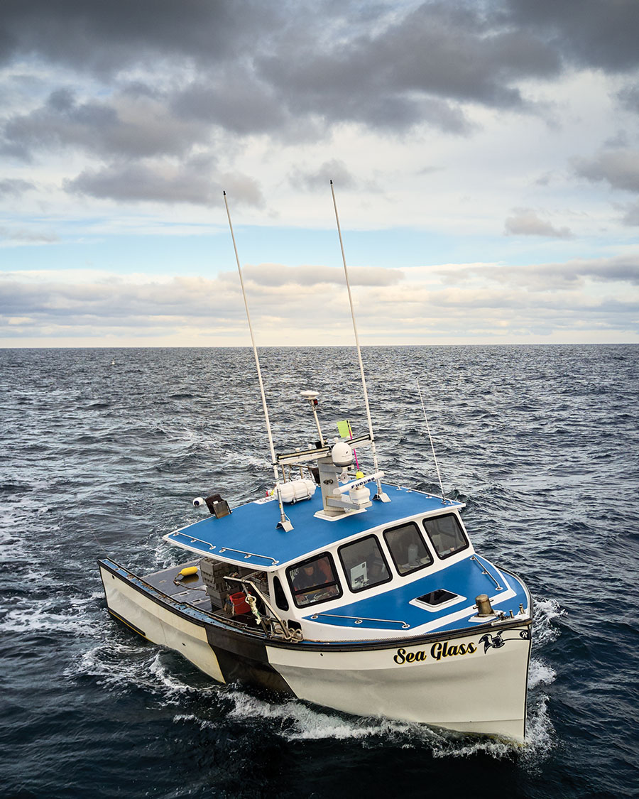 Lobster Boat, Sea Glass