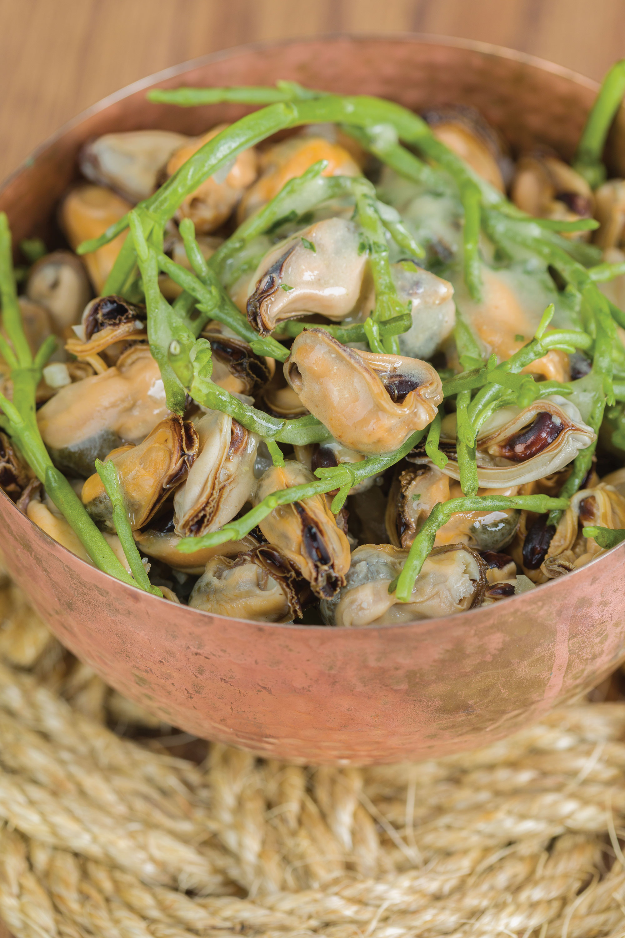 Mussel Salad with Sea Beans