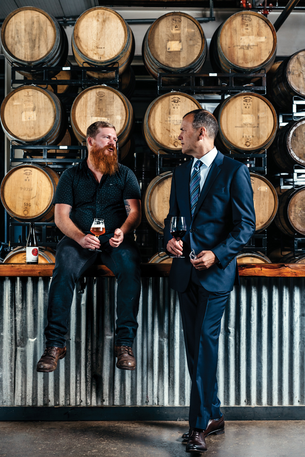 Maine beer and wine experts, Scott Tyree, Jack van Paepeghem
