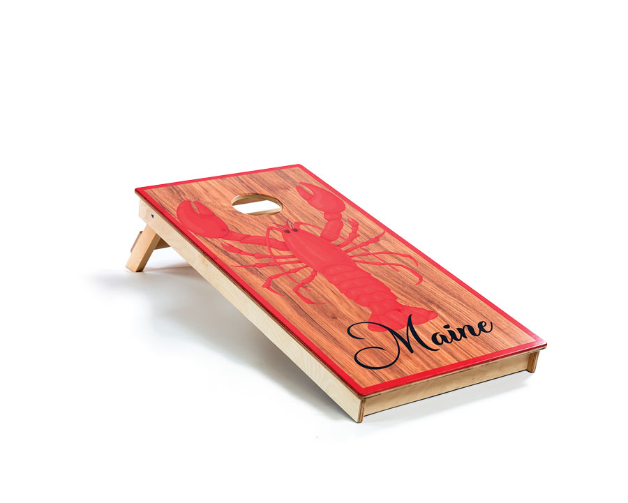 Maine Lobster Cornhole Board from Laid Back Lumber