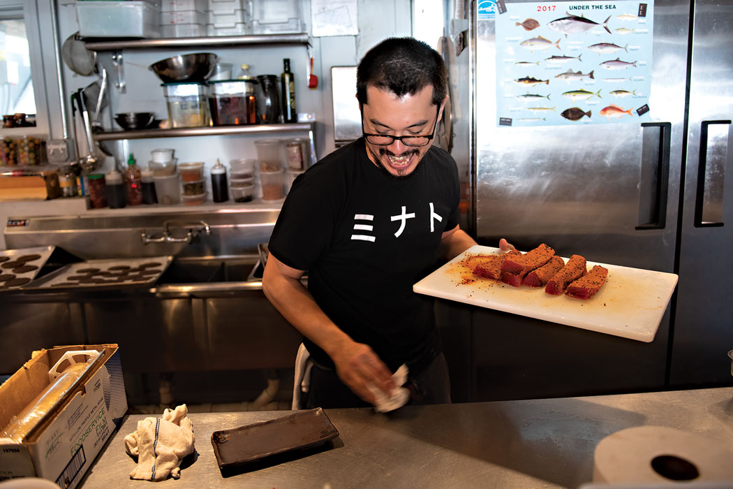 Chef and co-owner Thomas Takashi Cooke.