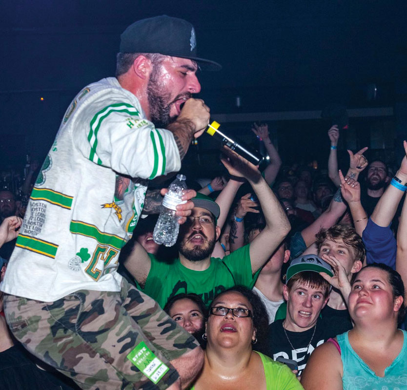 Fans cram in for Spose, a frequent headliner at the Portland venue.